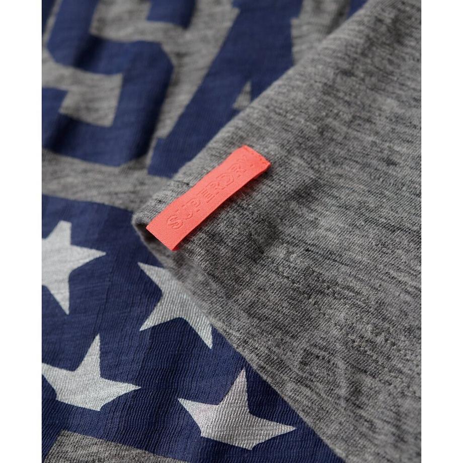 Superdry Osaka 6 T-shirt con stampa bandiera  