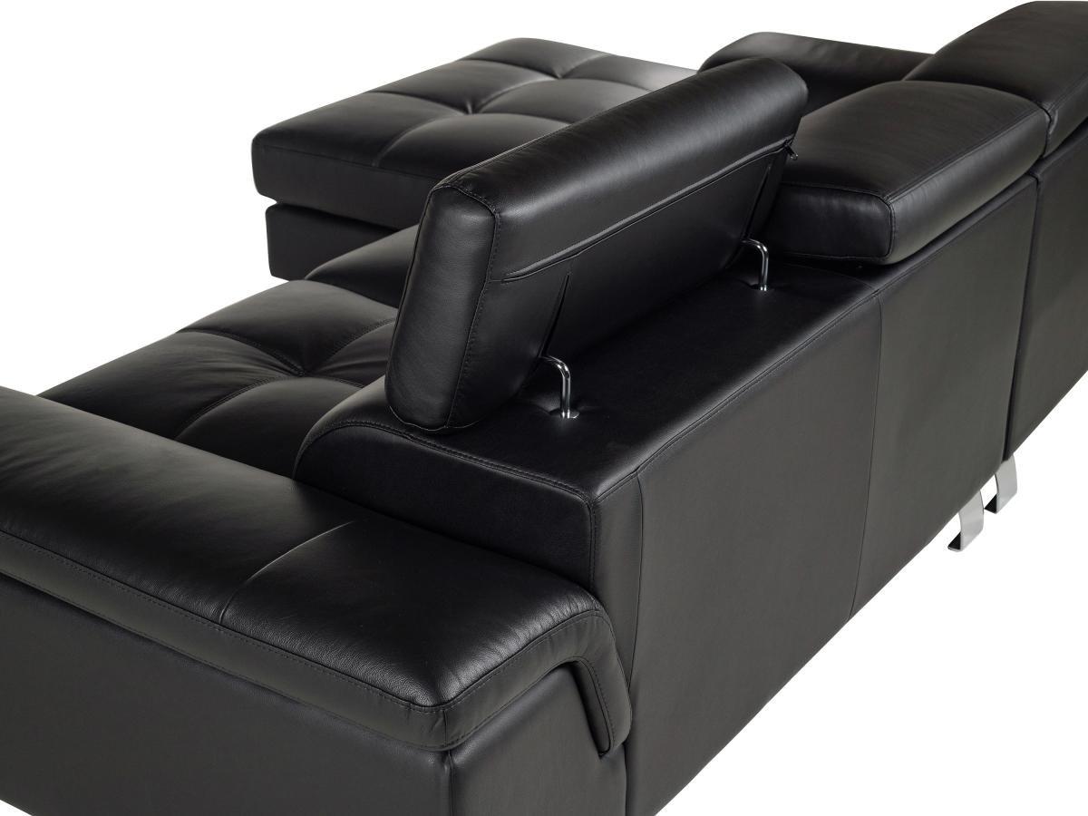 Vente-unique Ecksofa Leder MISHIMA Ecke Links  