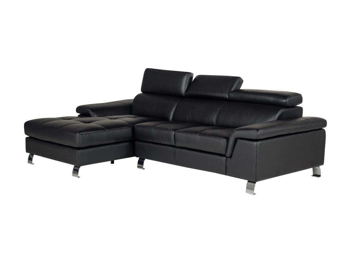 Vente-unique Ecksofa Leder MISHIMA Ecke Links  