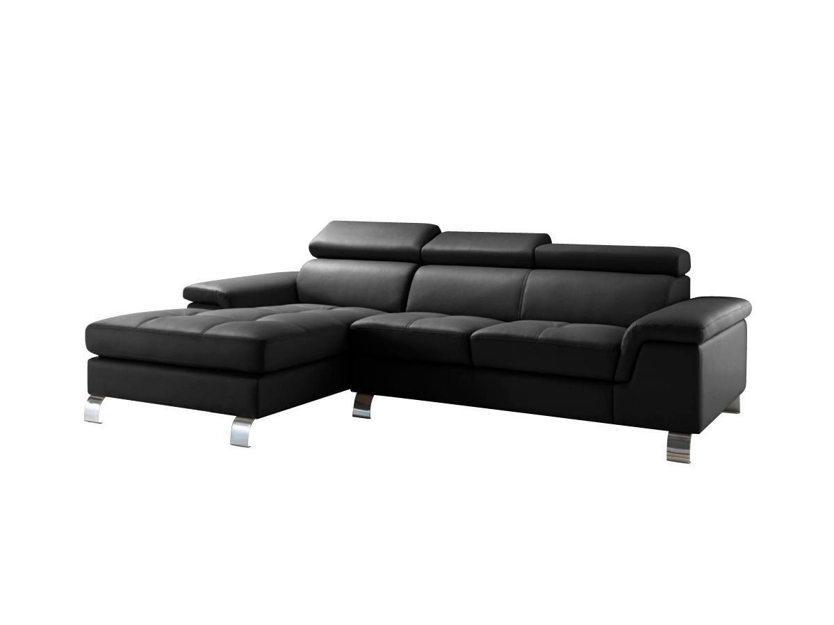 Vente-unique Ecksofa Leder MISHIMA Ecke Links  