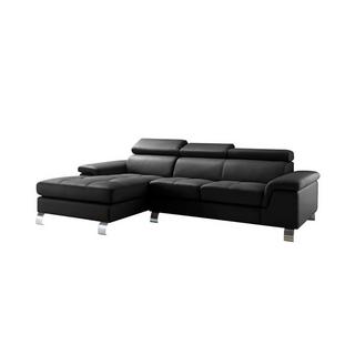 Vente-unique Ecksofa Leder MISHIMA Ecke Links  