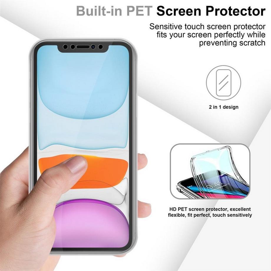 Cadorabo  Hülle für Apple iPhone 11 360° Full Body Front- und Rückenschutz 