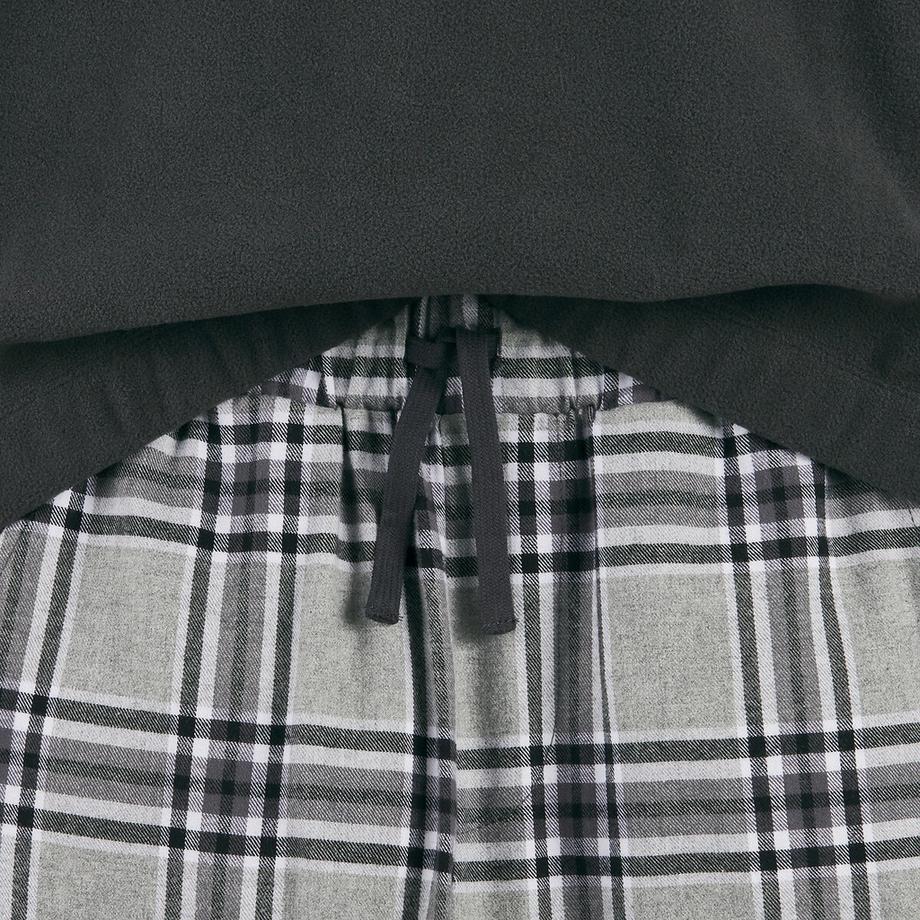 La Redoute Collections  Pyjama Sweatshirt aus Fleece und karierte Hose 