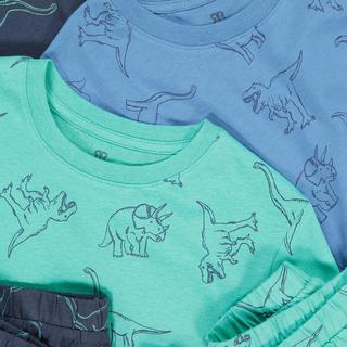 La Redoute Collections  3er-Pack Kurzpyjamas mit Dinos allover 