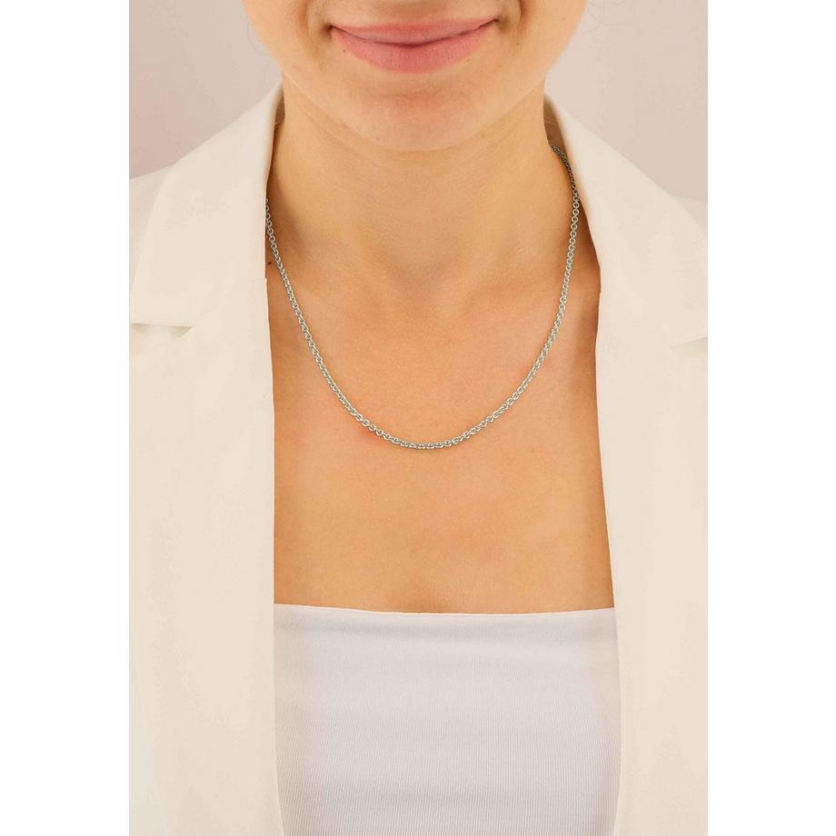 MUAU Schmuck  Collier Rundanker Weissgold 750, 2.7mm, 55cm 