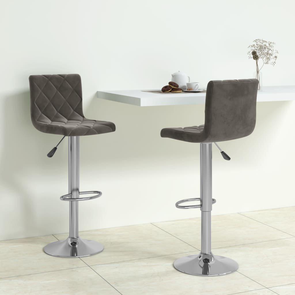 VidaXL Tabouret de bar velours  