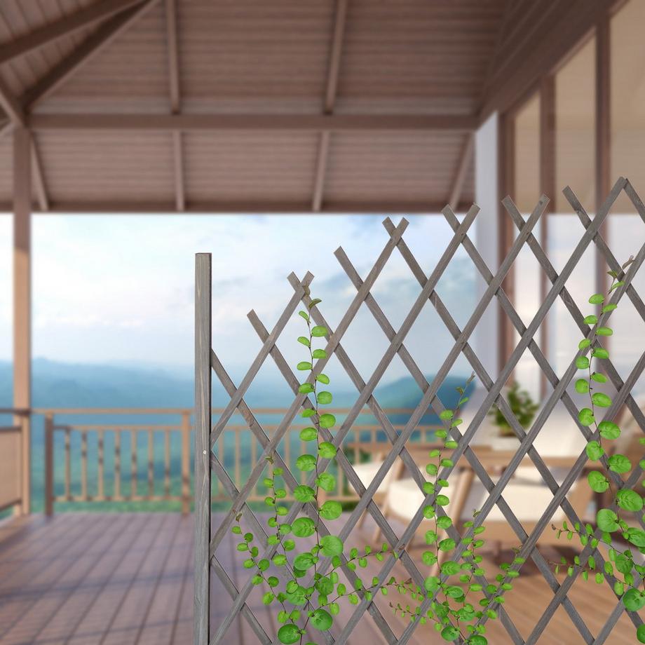 B2X Holz-Rankhilfe, ausziehbar  