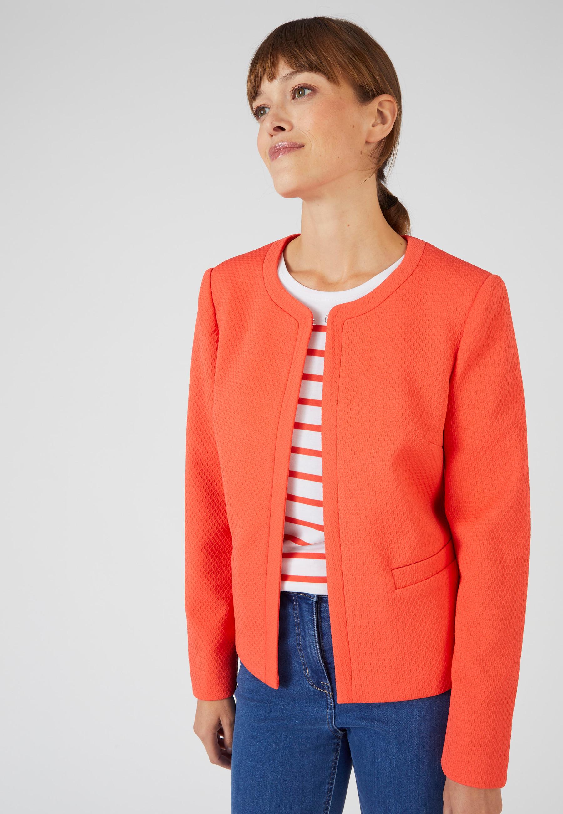 Image of Gestrickte Bolerojacke. Damen Rosa 44