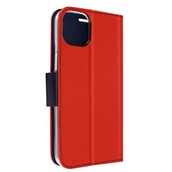 Avizar  Fancy Cover iPhone 14 Rot / Dunkelblau 