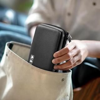 Only-bags.store  Hartschalenkoffer Tragbarer externer Festplattenkoffer für 2 Festplatten 