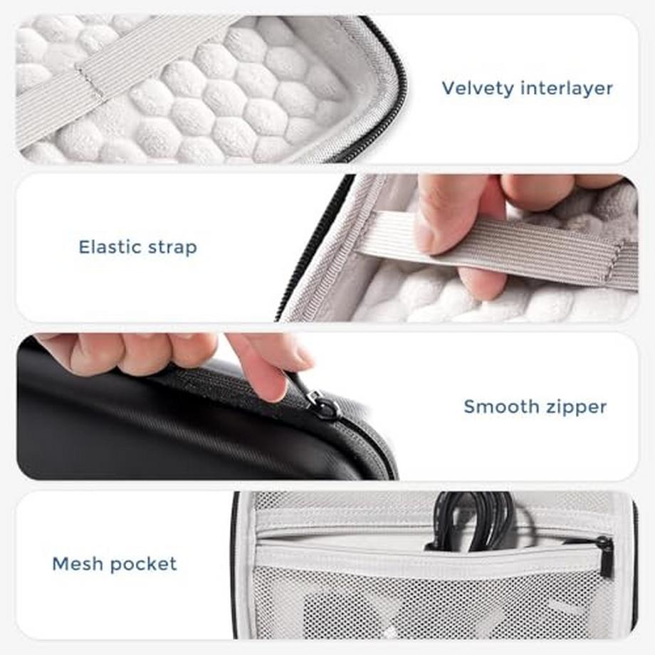 Only-bags.store  Hartschalenkoffer Tragbarer externer Festplattenkoffer für 2 Festplatten 