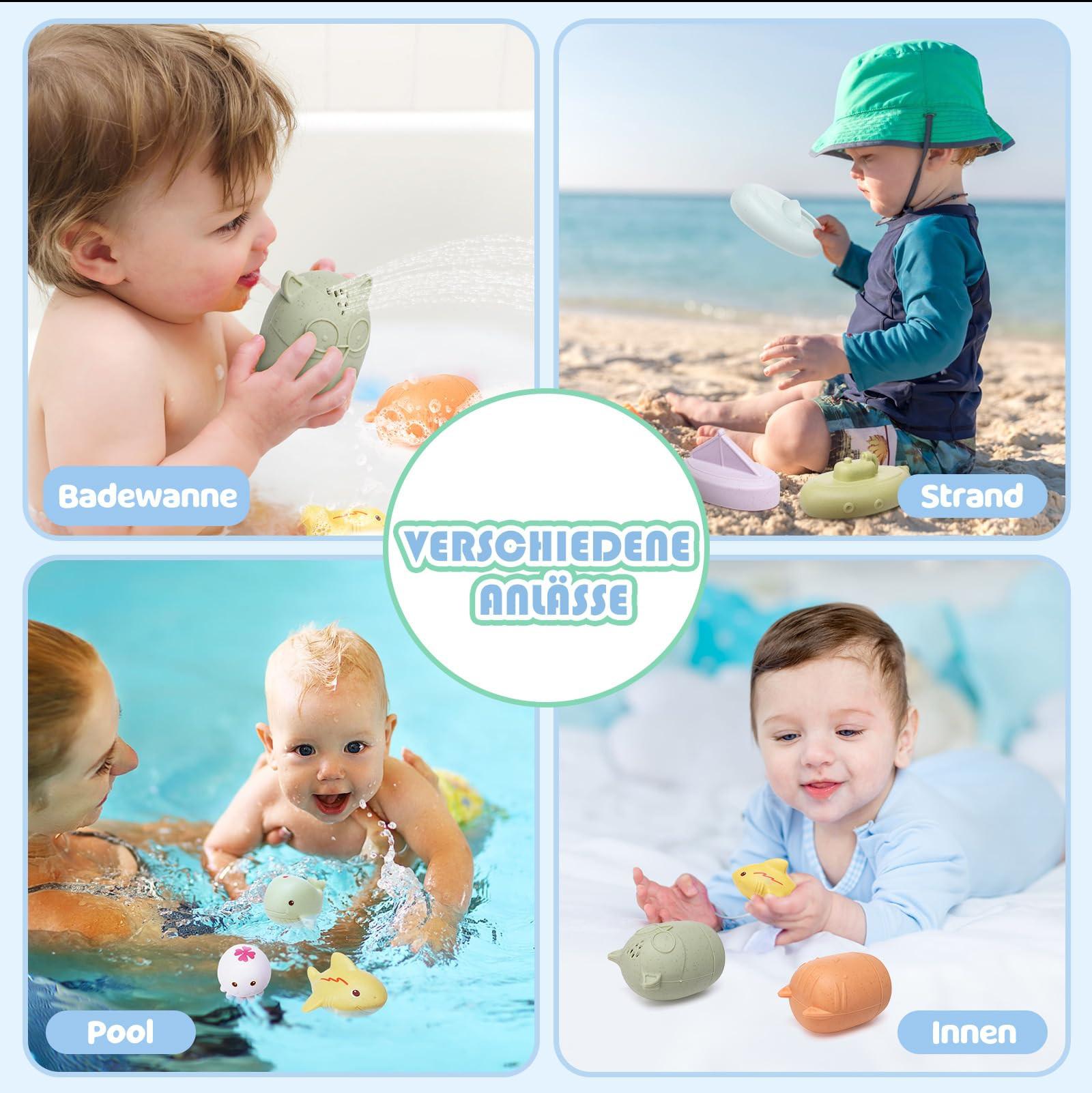 Activity-board  Baby Kinder Silikon Badespielzeug Formfrei, ohne Loch Wasserspielzeug 