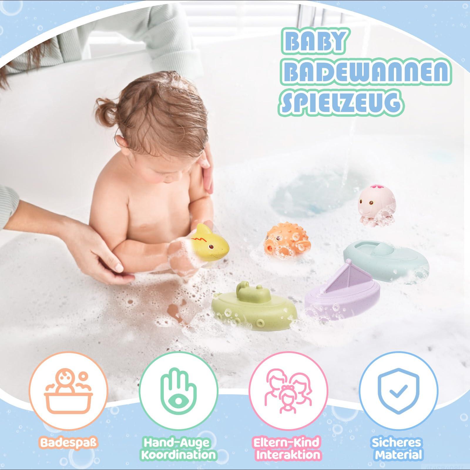 Activity-board  Baby Kinder Silikon Badespielzeug Formfrei, ohne Loch Wasserspielzeug 