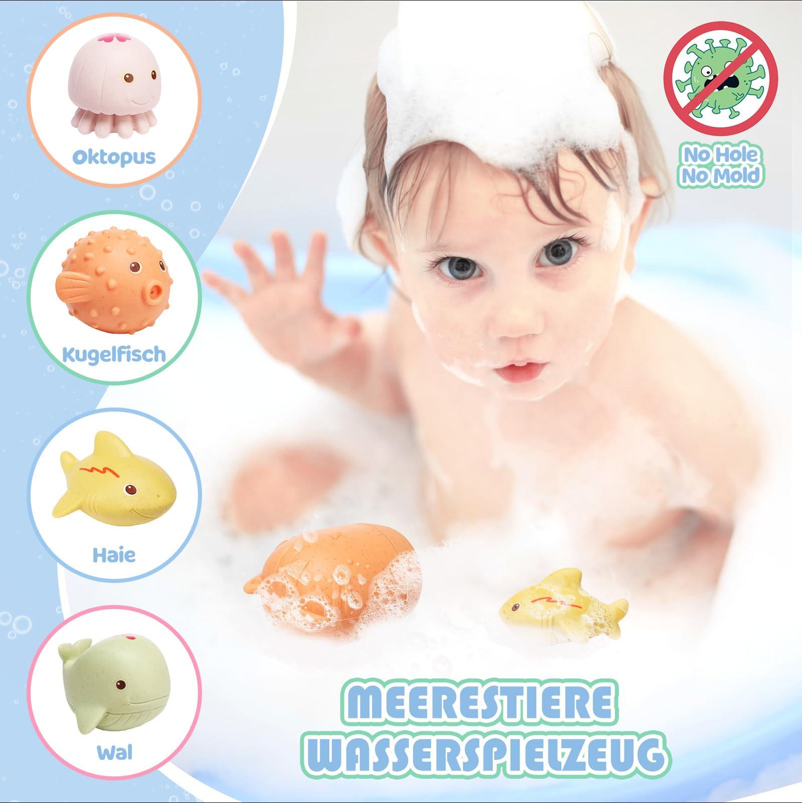 Activity-board  Baby Kinder Silikon Badespielzeug Formfrei, ohne Loch Wasserspielzeug 