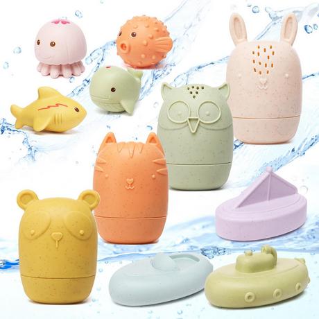 Activity-board  Baby Kinder Silikon Badespielzeug Formfrei, ohne Loch Wasserspielzeug 