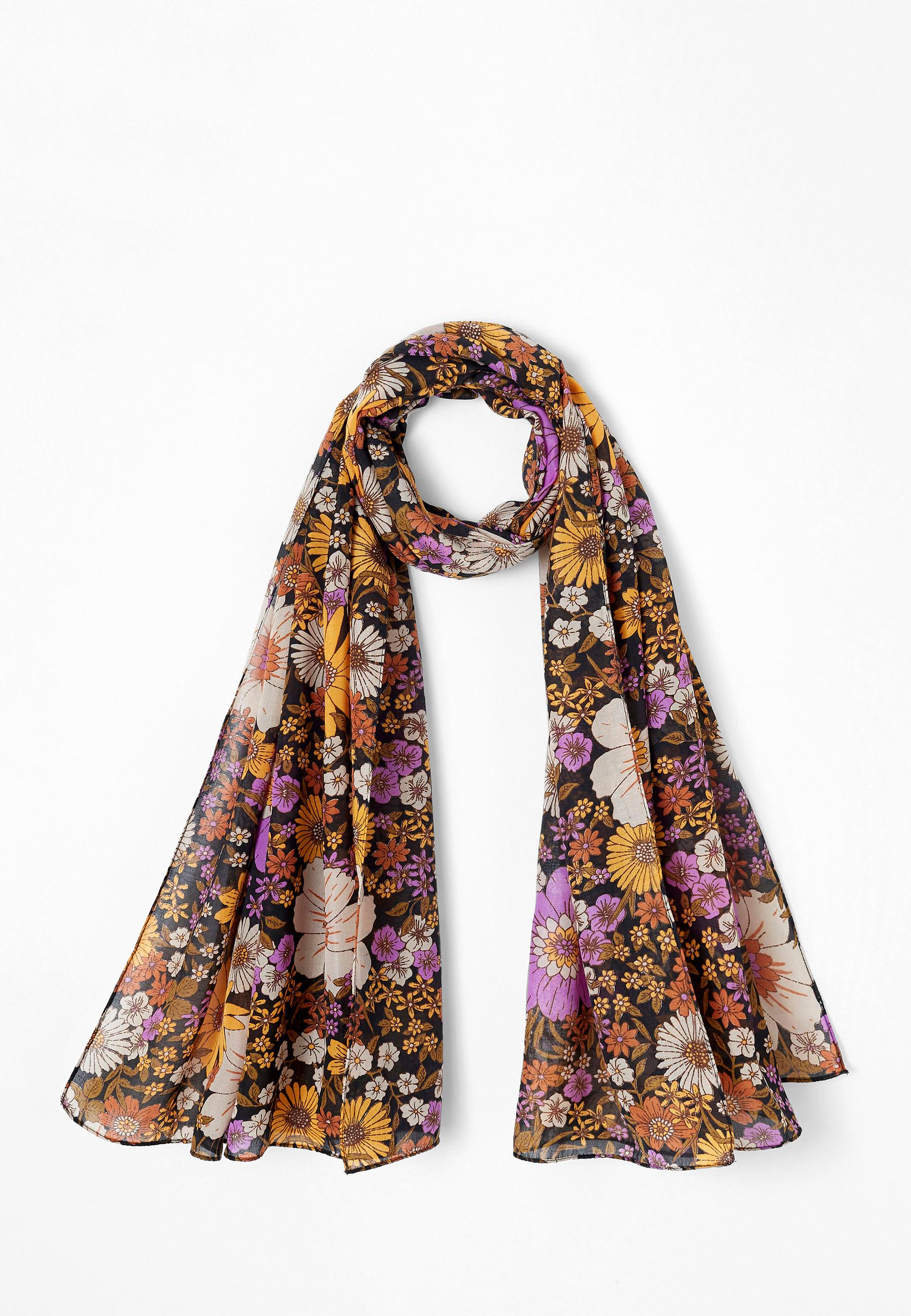 Image of Tuch Mit Grossen Blüten Damen Multicolor ONE SIZE