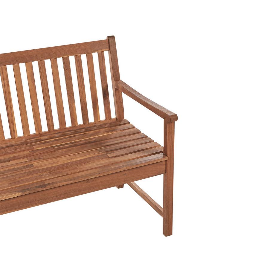 Beliani Banc avec coussin d'assise en Bois d'acacia certifié FSC® Rustique VIVARA  