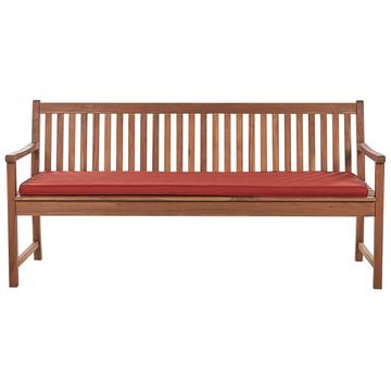 Banc avec coussin d'assise en Bois d'acacia certifié FSC® Rustique VIVARA