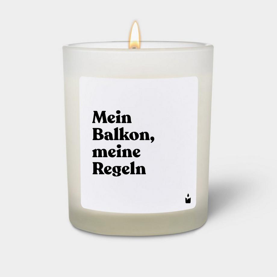 Duftkerze Woody Mein Balkon, meine Regeln