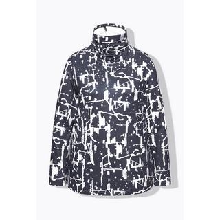 Ulla Popken Maglia Funzionale Sciarpa ad Anello Scollo a V Maniche Lunghe Riciclata  