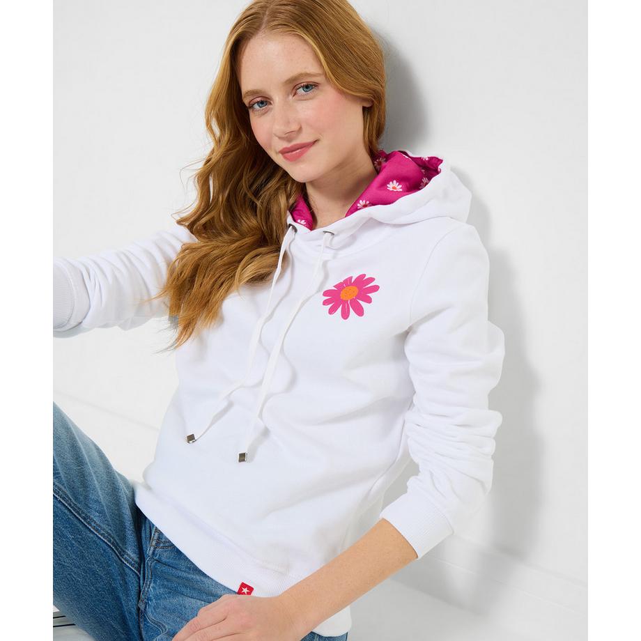 Joe Browns Kapuzenpullover mit Blumenmotiv  
