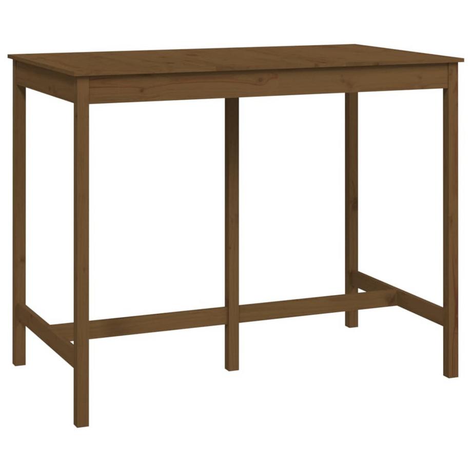VidaXL Table de bar bois de pin  