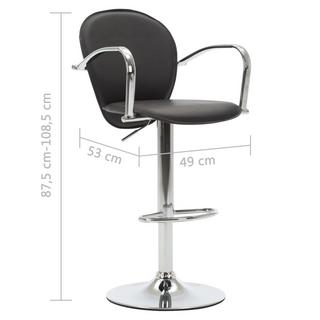 VidaXL Tabouret de bar cuir artificiel  