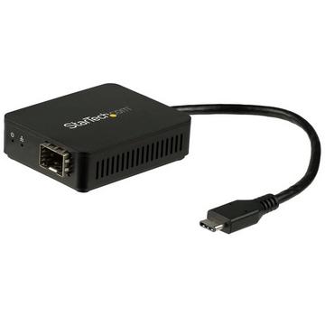 Adattatore di rete USB-C a Fibre ottiche - Convertitore SFP con slot aperto