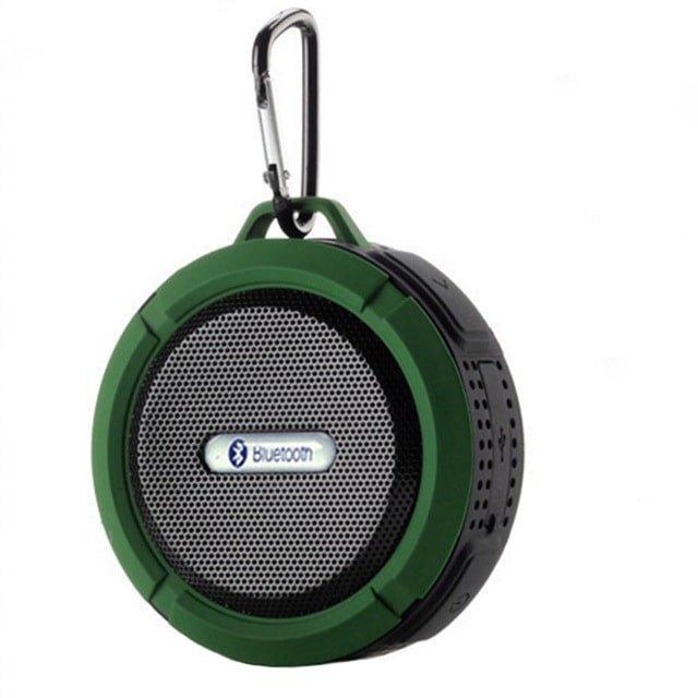 eStore  Haut-parleur étanche sans fil avec ventouse - Vert 