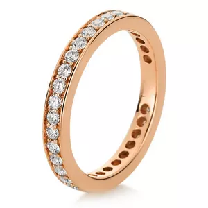 Mémoire-Ring 750/18K Rotgold Diamant 0.75ct.