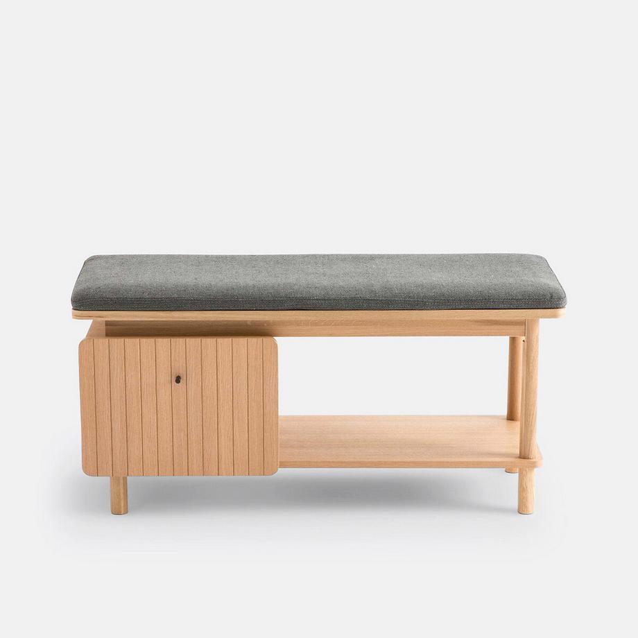 La Redoute Intérieurs Banc de rangement chêne et plaqué  