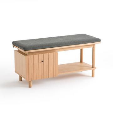 Banc de rangement chêne et plaqué