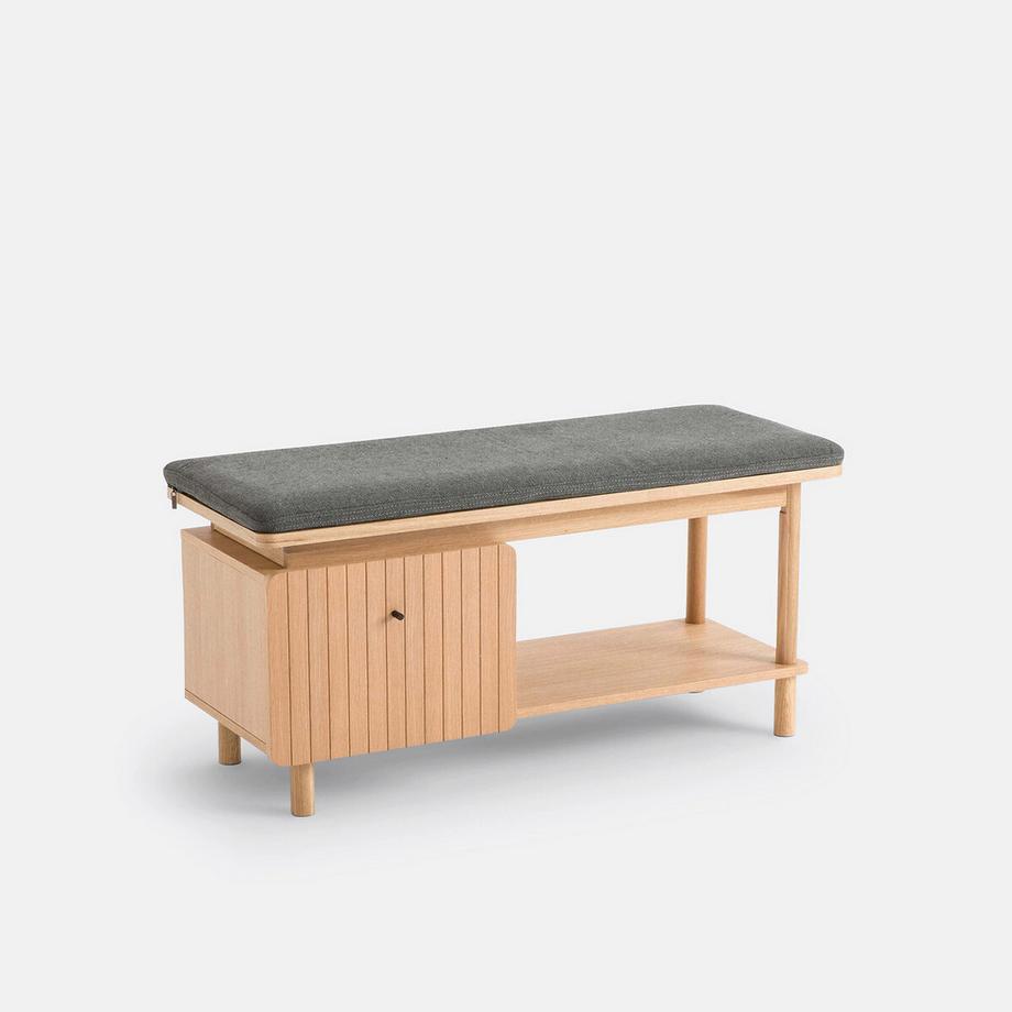 La Redoute Intérieurs Banc de rangement chêne et plaqué  