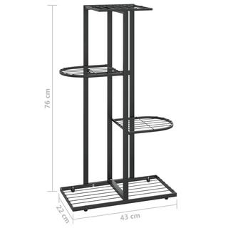 VidaXL Support pour plantes métal  