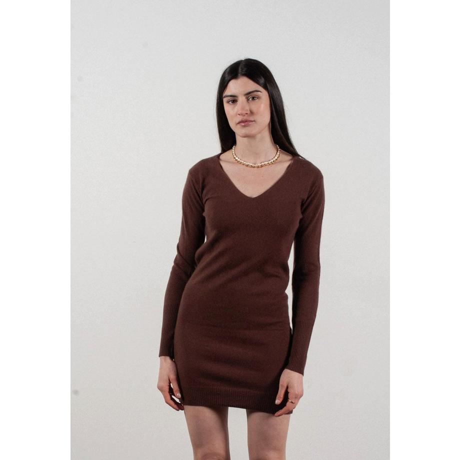 Studio Cashmere8  Robe col V femme en cachemire - LILLY 10 