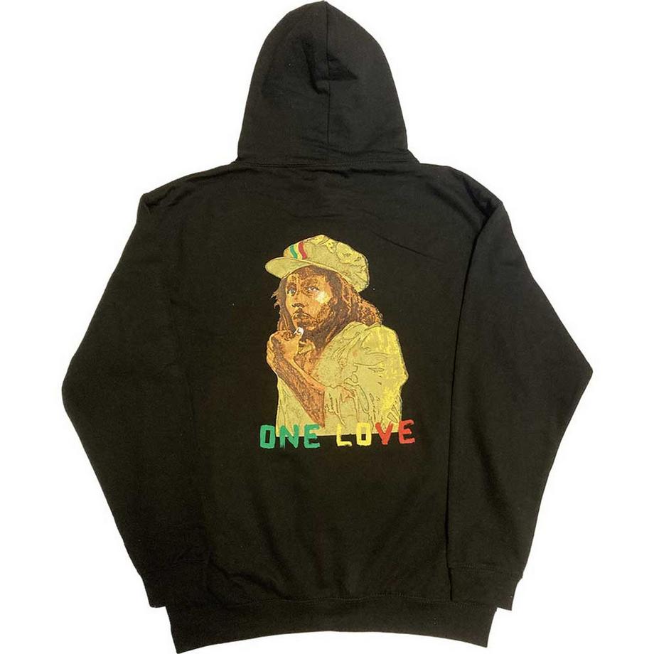 Bob Marley Wailers One Love Bestickter Kapuzenpullover  