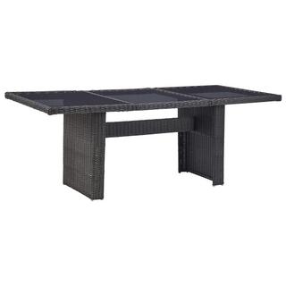 VidaXL Table à manger rotin synthétique  