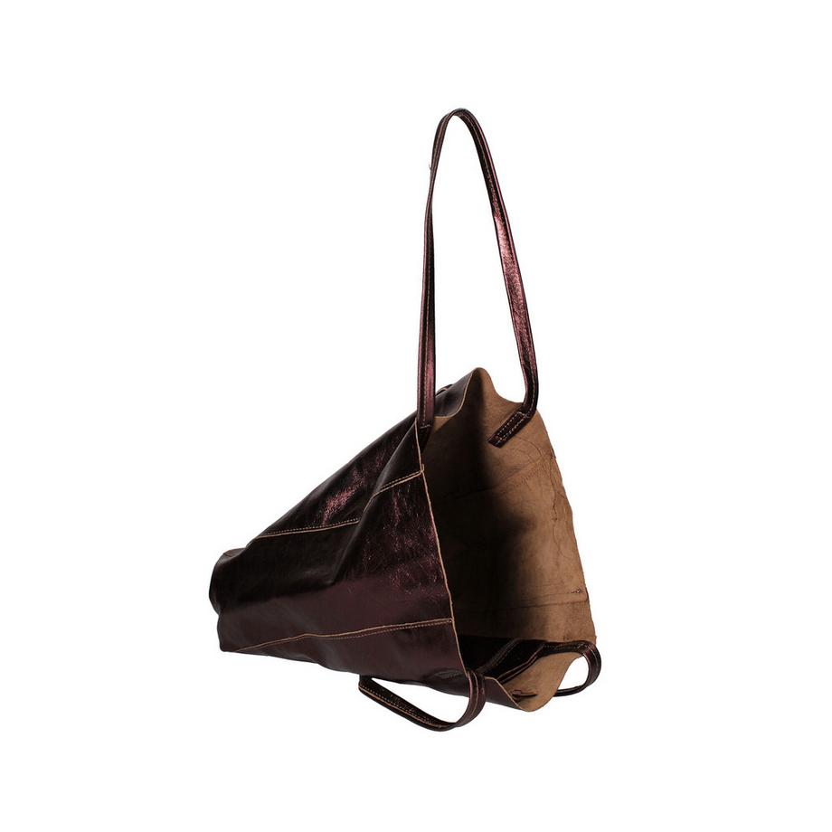 Gave Lux Borsa Shopper con chiusura a coulisse in pelle  