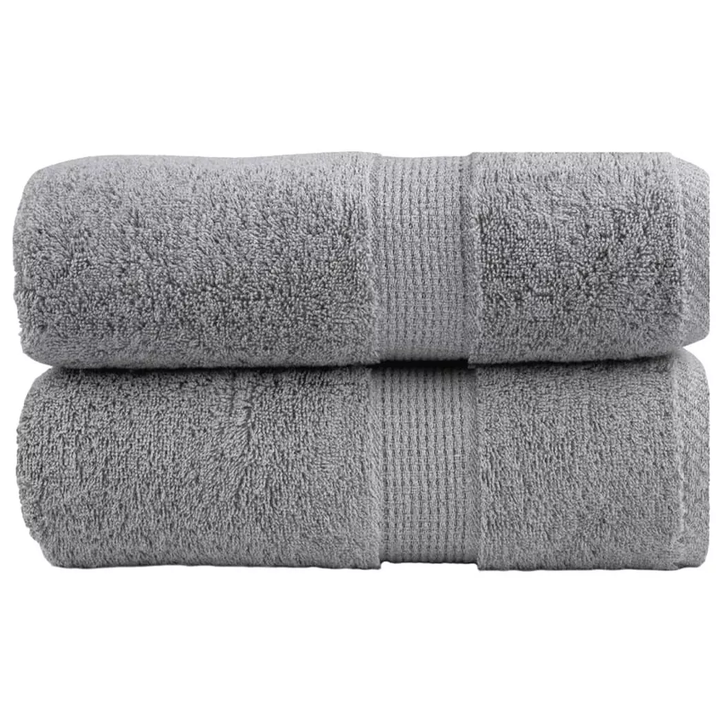 VidaXL - Serviette d'invité coton, 30 x 50 cm, Gris