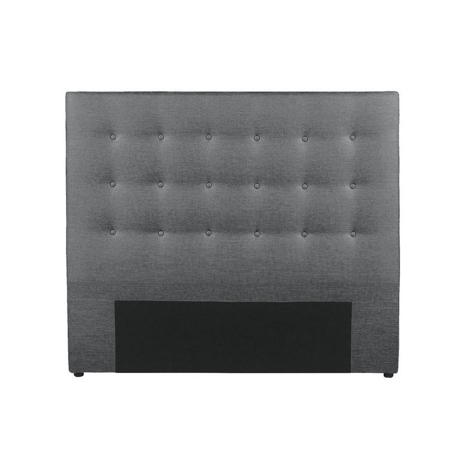 Vente-unique Testata capitonné in Tessuto Grigio FRANCESCO  