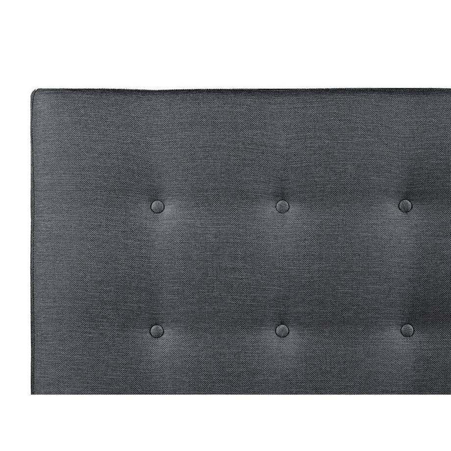 Vente-unique Testata capitonné in Tessuto Grigio FRANCESCO  