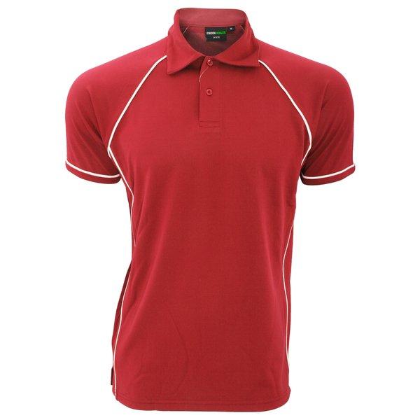 Image of Sport Poloshirt, Kurzarm Herren Rot Bunt 3XL