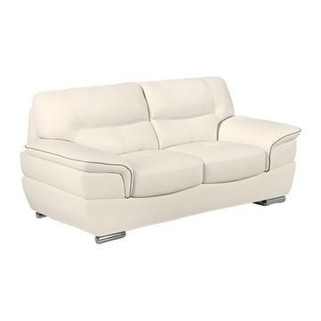 Ledersofa 2Sitzer Elfenbein THIBAULT