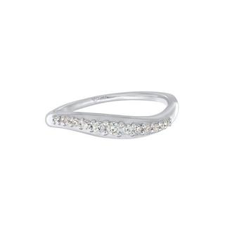 Elli  Ring Zirkonia Schwungvolles Design 925 Sterling Silber 