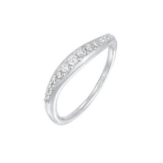 Elli  Ring Zirkonia Schwungvolles Design 925 Sterling Silber 