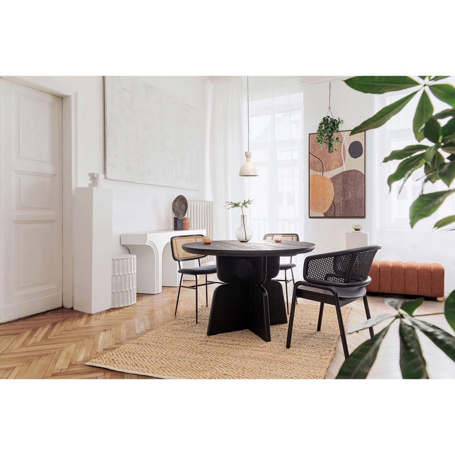 mutoni Table basse Caesar blanc rond 40  