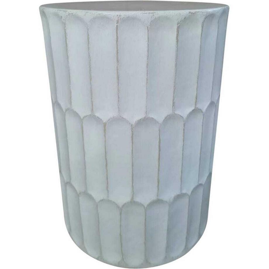 mutoni Table basse Caesar blanc rond 40  