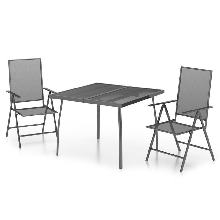 Ensemble de salle à manger de jardin acier