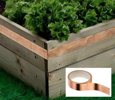 eStore Ruban de cuivre contre les limaces - 10 mm Largeur - rouleau de 20 m  