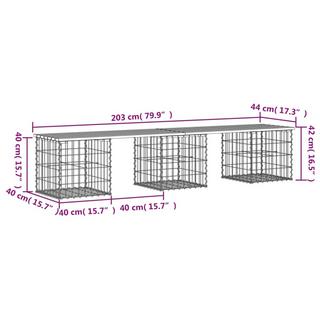 VidaXL Banc de jardin bois de douglas  